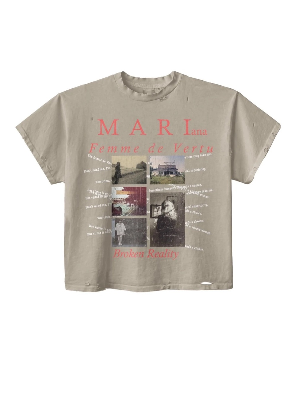 Daven homme Femme De Vertu tee Graphic Short Sleeve Tee -
